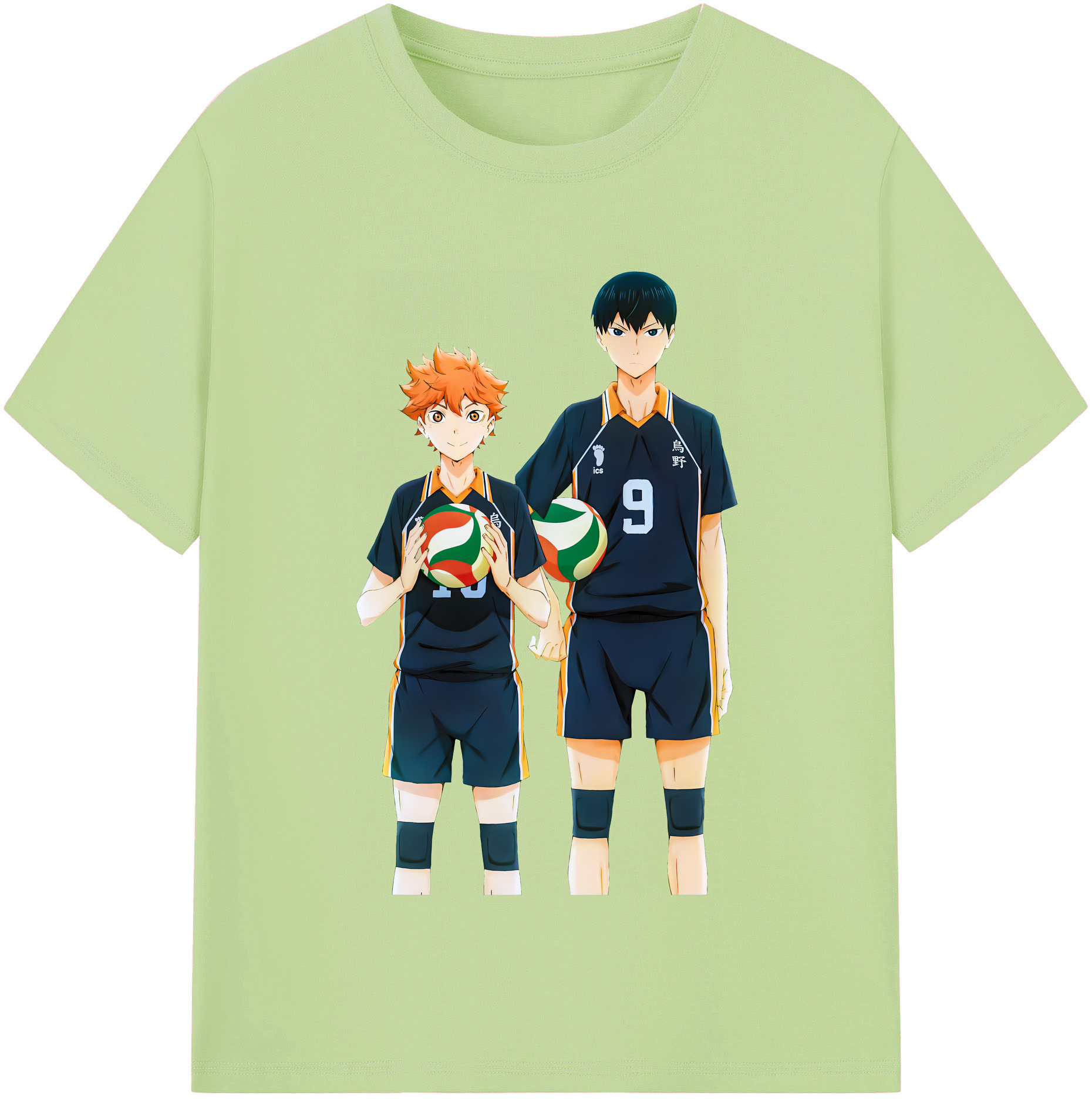 （画像用） ハイキュー!! Haikyu!! 綿100％半袖Tシャツ（フロントプリント）